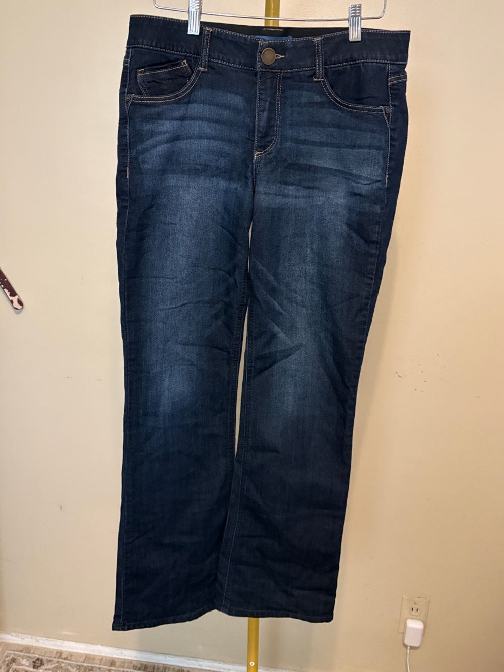 Democracy Dark Wash Straight-Leg Jeans #28